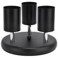 thumbnail image 4 of Soporte para foco de techo GU10, accesorio de base de lámpara giratoria de 3 cabezales para dormitorio, comedor, centro comercial, 85-265V, negro, 4 of 5