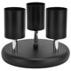 thumbnail image 4 of Soporte para foco de techo GU10, accesorio de base de lámpara giratoria de 3 cabezales para dormitorio, comedor, centro comercial, 85-265V, negro, 4 of 14