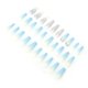 thumbnail image 1 of Prensa artificial en uñas postizas, 30 piezas de pegatinas de decoración de uñas de larga duración para mujeres, uñas postizas reutilizables, confiabilidad excepcional, 1 of 12