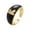 K, variant on Adjustable Crystal Gold Initial Letter Open Ring Women Alphabet Rings Women's Signet Ring Gold Tone Alphabet Rings