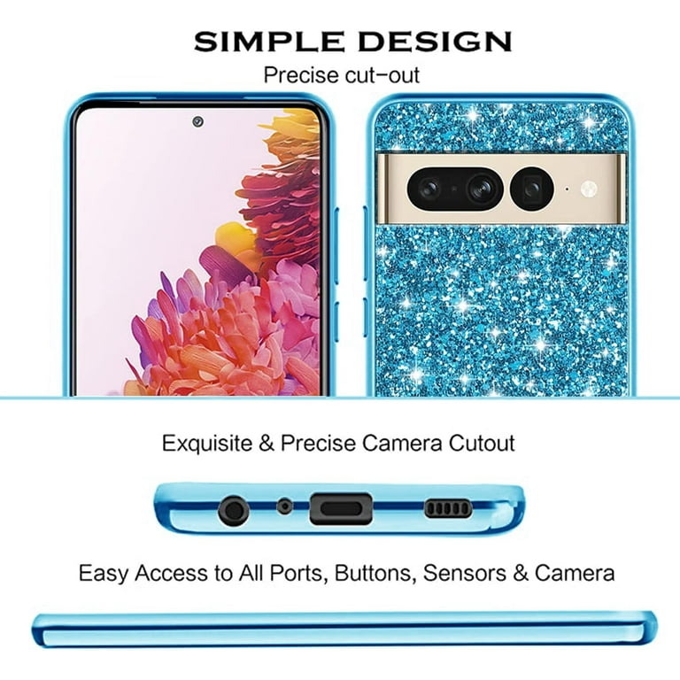 XINYEXIN Cover Glitter per Xiaomi Redmi Note 11 Pro Plus 5G (11 Pro+ 5G), Custodia Bling Brilla Ultrasottile Trasparente Antiurto, Carino Scintillante con Donne e Ragazze - Blu