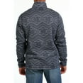 thumbnail image 2 of Cinch Men's Blue Aztec Half Zip Sweater Pullover MWK1558004, 2 of 3