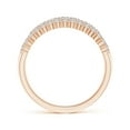 thumbnail image 2 of ANGARA Natural Diamond Multi-Row Broad Anniversary Ring in 14K Rose Gold for Women (Size-2.5mm| Color-I-J| Clarity-I1-I2) | Anniversary, Jewelry Gift for Women | Natural Diamond Ring, 2 of 9