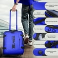 thumbnail image 6 of 17 Inch Underseat Carry On Luggage Airplane Approved,Water Resistant Softside Small Rolling Suitcase Lightweight Personal Item Travel Bag,TA069 Blue, 6 of 9