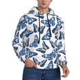 thumbnail image 2 of Lsque Beautiful Butterflies Pattern Casual Men's Hoodie,Hooded Sweatshirt with Kangaroo Pocket,Pullover Hoodie-4X-Large, 2 of 7