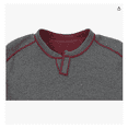 thumbnail image 2 of Tommy Bahama Flipshore Abaco Reversible Sweatshirt , Black Cherry Heather, S, 2 of 2