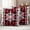 DarkRed, variant on Christmas Snowflakes Outdoor Waterproof Pillow Covers, Farmhouse Buffalo Plaid Winter Holiday Decorative Square Throw Pillowcase Sofa Cushion Sham for Patio/Couch/Chair, 26"x26" 2 Pack