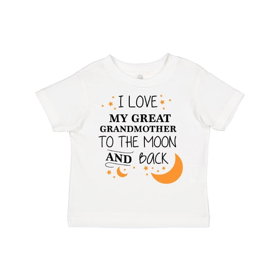 Inktastic I Love My Great Grandmother to the Moon and Back Boys or Girls Toddler T-Shirt