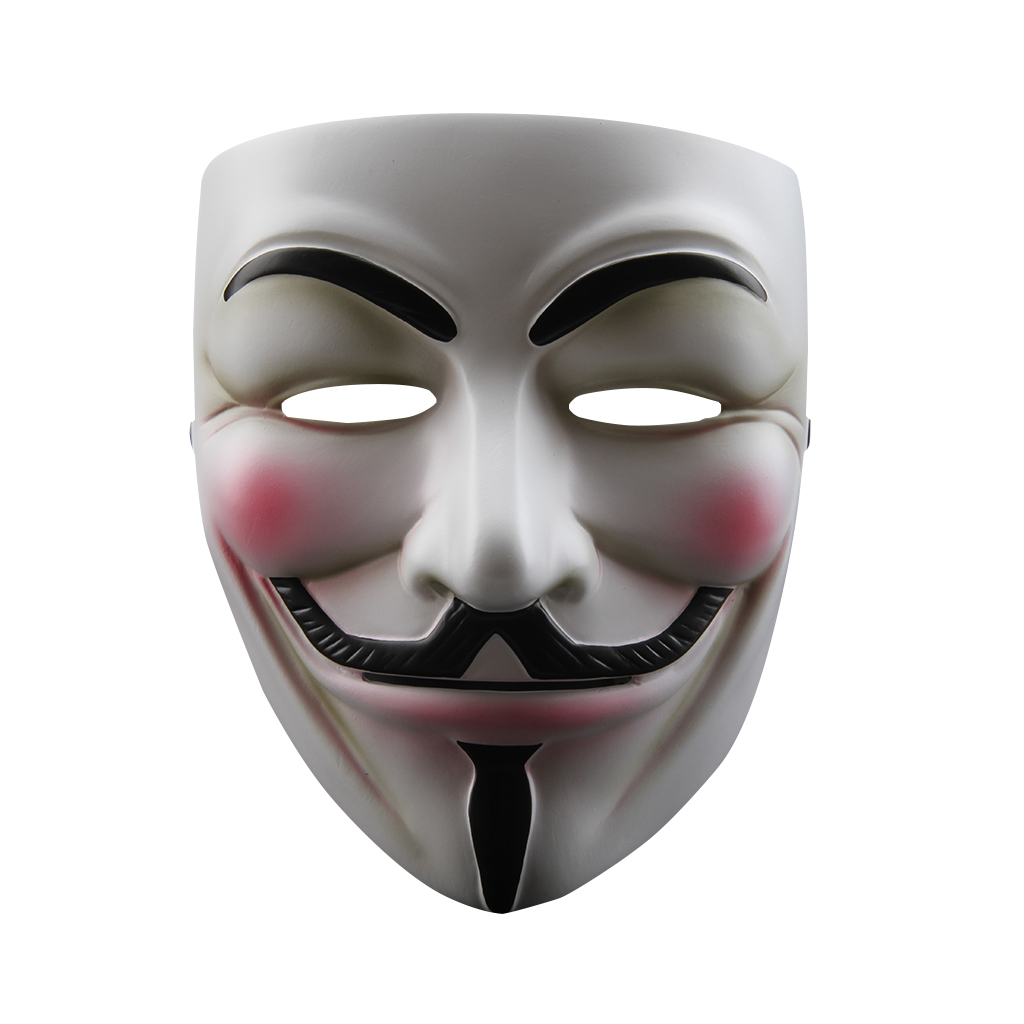 V For Vendetta Mask Anonymous Guy Fawkes Fancy Dress Resin Adult