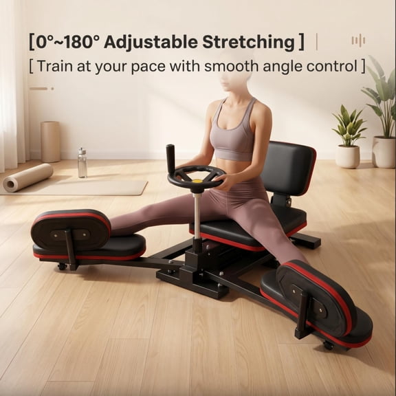QUHEE Leg Stretcher, 440lbs Leg Spreader, Heavy Duty Steel Frame Equipment Splits Machine, Leg Stretching Training Machine for Home Gym Split Machine Training Fitness