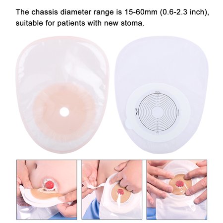 Khall 10pcs Pack One Piece System Ostomy Bag Medicals Drainable Pouch Colostomy Bag Ostomy Supplies Colostomy Bag Ostomy Bag Walmart Canada