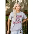 thumbnail image 3 of Born to Hunt Crosshairs Deer Buck Men's Graphic T Shirt Tees Brisco Brands M, 3 of 4