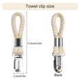 thumbnail image 3 of 4 Uds. Clip para colgar toallas de té, colgador de toallas de Metal con lazo de algodón, gancho para toallas de mano para el hogar, cocina, baño, toallas colgantes, 3 of 5
