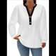thumbnail image 1 of Suéteres para Mujer, de Invierno, de Larga, con Cuello en V, Informales, Holgados, de Moda para Otoño XXL, 1 of 7
