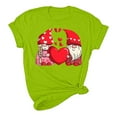 thumbnail image 5 of ICHUANYI Women's Shirts Valentine's Day Love Print T-shirt Short Sleeve Crew Neck Tops Cloth New Trending, 5 of 5