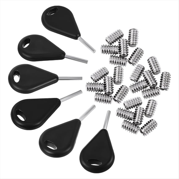 6 Llaves de Aleta Surf Llave con 24 Tornillos Reemplazo Tabla Hexagonal Universal