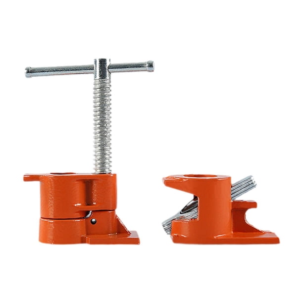 Juego de abrazaderas para tubos de madera, de hierro fundido, fáciles de montar y con barra estable. 26 cm