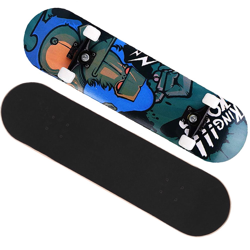 Details about  / Skateboard Skate Skateboard Complete Wood light Maple Series Thunders White