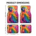 thumbnail image 2 of Sikiie Colorful Parrot Jungle Dream A Car Foot Mat Set of 4 Pieces Basics Universal Fit Rubber Carpet Floor Mats For Car SUV Van & Truck, 26.8"L x 17.3"W (Front), 13"L x 17.3"W(Rear), 2 of 6