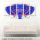 thumbnail image 2 of Cuadro decorativo para Sala, Comedor y Recamara, Elefante Geométrico, minimalista, moderno, elegante, juego de 5 piezas, 2 of 5