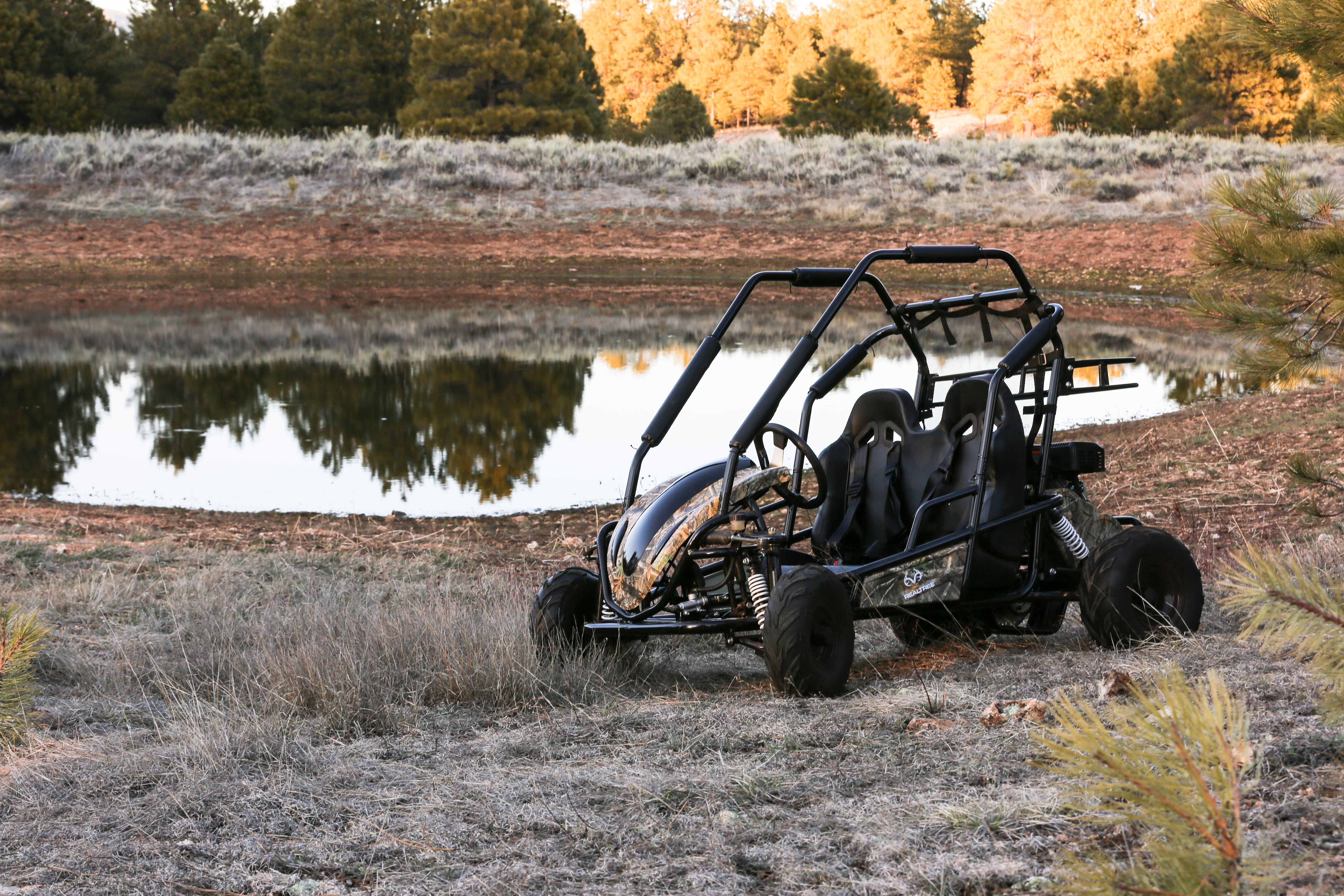 Realtree RTK196 Gas Powered 196cc Camo Power Ride-On Go Cart - image 3 of 3