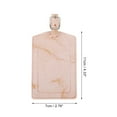 thumbnail image 2 of Unique Bargains 1 Pc Marble Pattern Luggage Tag for Travelling Brown Polyurethane, 2 of 5