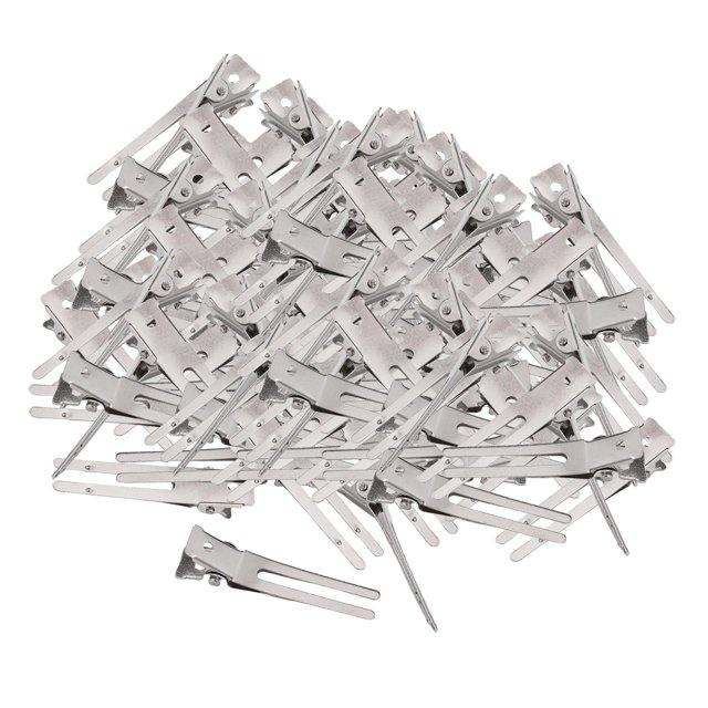 Paquete de 100 pinzas para el cabello de 1,77 pulgada horquils para el cabellero de pteado, pinzas para el cabellero plegable peluque BLESIY Pinzas de pelo de cocodrilo