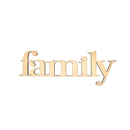 Hello Hobby 7" Wood Word, Family