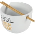 thumbnail image 5 of Peanuts Snoopy 6" Foodie Ramen Stoneware Noodle Bowl W/Chopsticks, 5 of 5