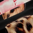 thumbnail image 5 of Erosebridal Pink Coquette Bow Black Out Curtains For Kids,Cheetah Print Letter B Monogrammed Curtains Pack of 2 (42x63 Each), 5 of 7