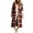 Red, variant on Jewelreauty Womens Plaid Long Overcoats, Hooded Long Sleeve Wool Blend Peacoat Calf Length Winter Fall Jackets (XL, Red)
