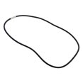 thumbnail image 5 of Women Men Silicone Rubber Necklace Rubber Cord Chain Men Chain Black, 50cm, 5 of 7
