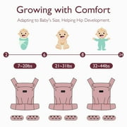 Momcozy Baby Carrier for Newborn to Toddler, Ergonomic, Comfortable and Lightweight, Suitable for Babies 7-44 lbs, Easy to Wear, Hands Free, Enhanced Lumbar Support