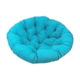 thumbnail image 3 of Hamaca con cojín, cojín para silla columpio para uso interior o exterior, mecedora, cojín colgante para silla tipo huevo, cojín redondo para jardín, , Azul, 3 of 8