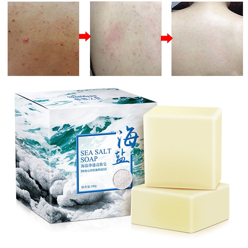 Face Wash Soap Mite Soap Rich In Sea Salt Quickly Remove Mites Repair Nourish Skin Personal Care Product
