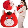 thumbnail image 2 of XIANXIAN Crying Horse Stuffed Animal, Year of The Horse 2026 Chinese New Year Pillow, Zodiac Horse Toys Lunar New Year Decorations, 13in Smiling Horse, New Years 2026 Gifts Blessing Souvenir Mascot, 2 of 4