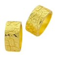thumbnail image 3 of QQTDFG 1PCS 24K Yellow Gold Plated 12mm Lucky Word Men's Women's Band Rings USA Size 9-default, 3 of 8