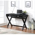 thumbnail image 2 of OSP Home Furnishings Washburn Chic Campaign Writing Desk in Black Finish, 2 of 11