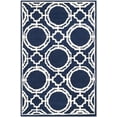 thumbnail image 2 of SAFAVIEH Chatham Edwin Geometric Wool Area Rug, Dark Blue/Ivory, 4' x 6', 2 of 8