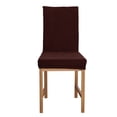 thumbnail image 4 of Funda protectora elástica extraíble y lavable para silla, funda de asiento para comedor en casa (café), 4 of 8