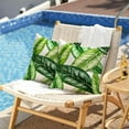 thumbnail image 2 of Outdoor Pillow Covers 18x18 Inch Set of 2 Green Leaves Decor Waterproof Throw Pillow Covers Farmhouse Outdoor Waterproof Pillow Covers Decor for Patio Funiture Garden Sofa Couch 6A, 2 of 6