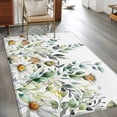 thumbnail image 3 of Eucalyptus Leaves Large Area Rugs for Bedroom Living Room, Soft Non Slip Carpet Bedside Rug, White Daisy Spring Floral Summer Botancial Rectangle Floor Cover Kitchen Accent Rug 2.7'x5' for Office, 3 of 9
