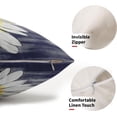 thumbnail image 4 of Summer Daisy Floral Lumbar Pillow Covers 12X20 Inch Set of 2 White Petal Flower Bloom Decorative Pillow Cases Navy Blue Seasonal Cushion Case Farmhouse Home Decor for Sofa Couch Porch Outdoor, 4 of 6