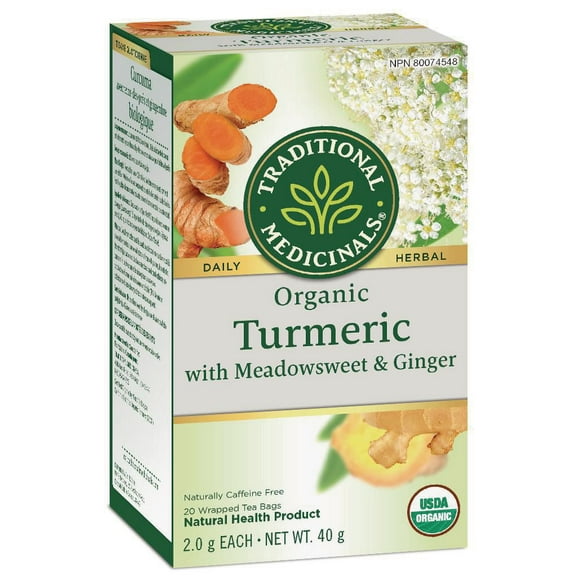 Traditional Medicinals Organic Turmeric with Meadowsweet & Ginger