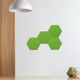 thumbnail image 2 of Supvox 12Pcs Green Felt Bulletin Board Tiles Hexagon Wall Decor for Memo Notes and Key Holder, 2 of 10