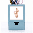 thumbnail image 1 of Alright Ok Accomplish Gesture Hand Signal Desk Supplies Organizer Pen Holder Card, 1 of 3