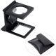 thumbnail image 3 of Foldable Magnifier With 2 Led Light Graduation 5x Magnification Magnifying Glass With Leather Bag For Reading Hobbies Magnifier (black 1pc), 3 of 5