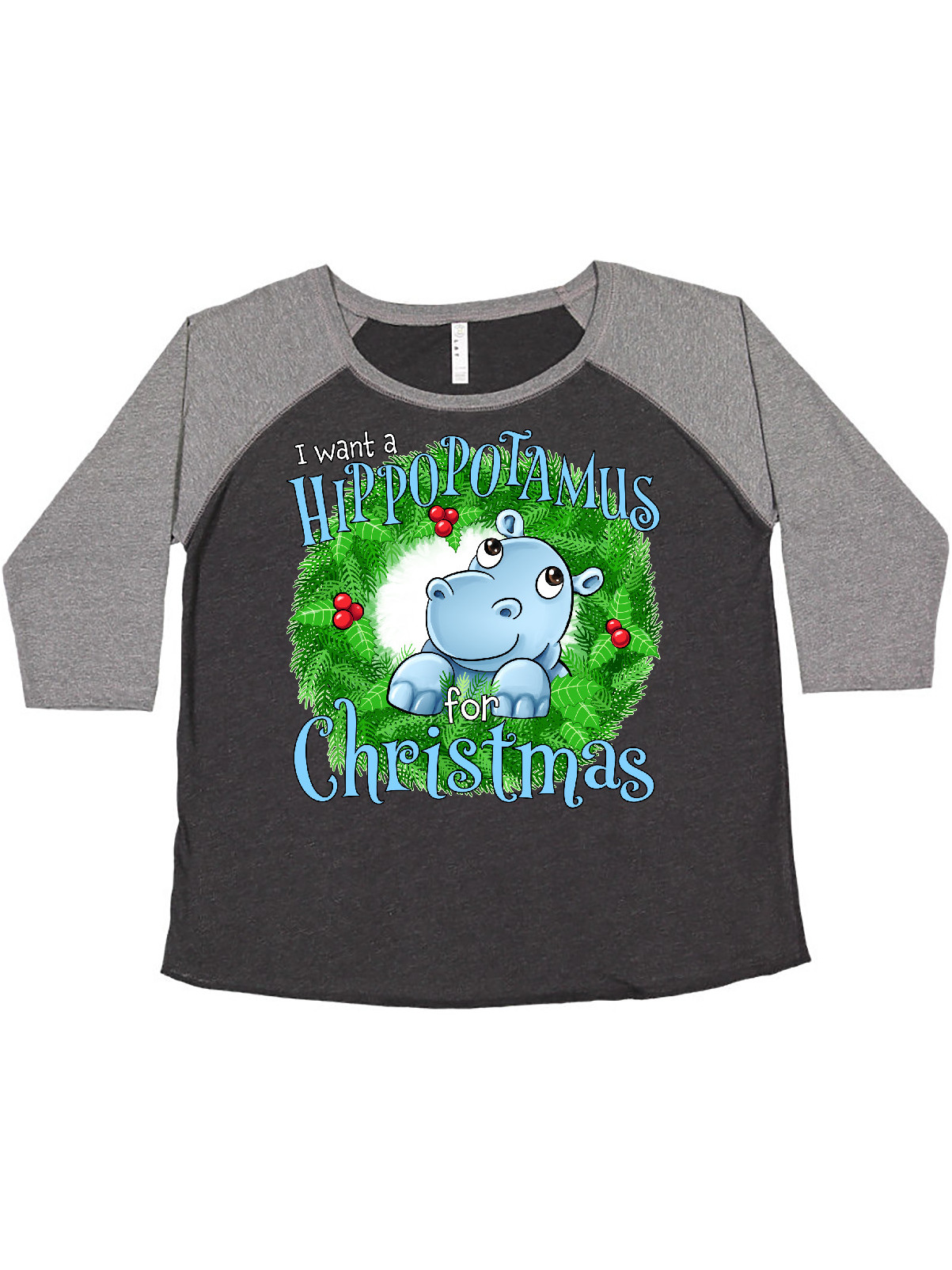i want a hippopotamus for christmas plus size shirt