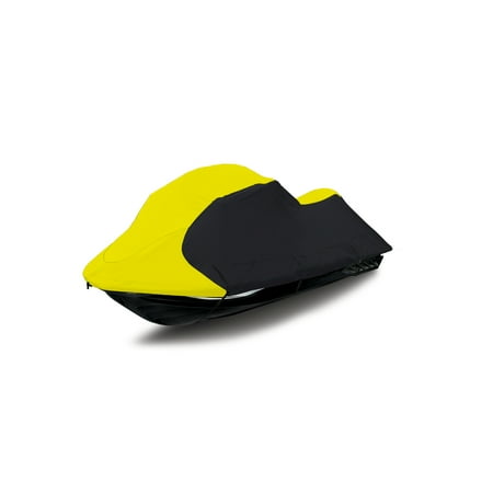 - Jetpro Yellow/Black Jetski Cover Polaris Sea Doo Yamaha Kawasaki Tiger Shark Honda Pwc Jet Ski Cover Fits From 116”-125”(3seater)…