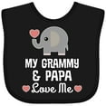 thumbnail image 3 of Inktastic Grammy and Papa Love Me Grandchild Boys or Girls Baby Bib, 3 of 4
